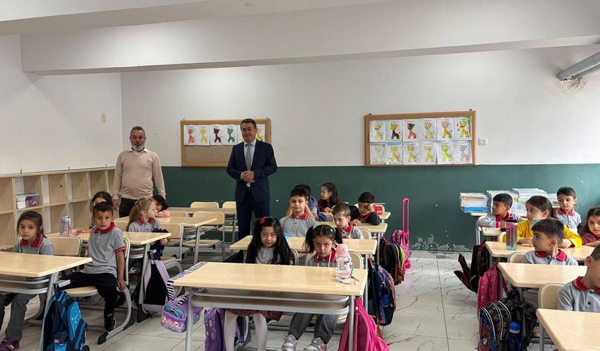 İskilip’te yeni eğitim öğretim yılının ilk gününde okullara ziyaret