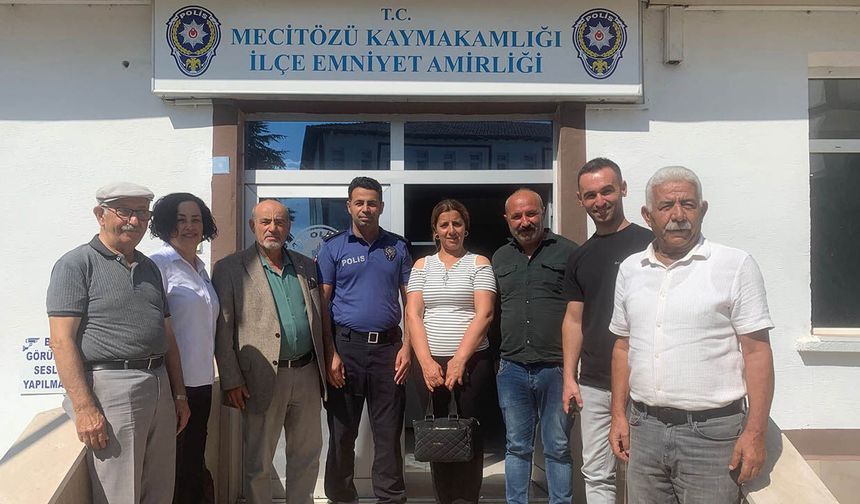 Yeni Parti’den Mecitözü İlçe Emniyet Amiri İnan’a ziyaret