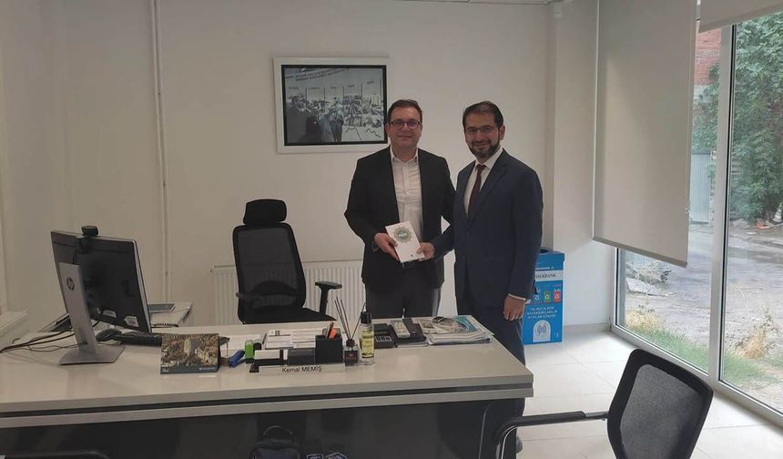 Müftü Koçak’tan Halkbank Müdürü Memiş’e ziyaret