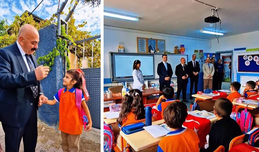 Başkan İsbir, minik Zeynep’in ilk okul heyecanına ortak oldu