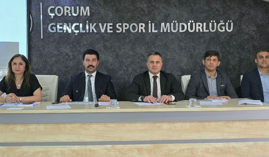 Çorumlu Antrenörler Masada: Yeni Dönem Sportif Faaliyetler Ele Alındı