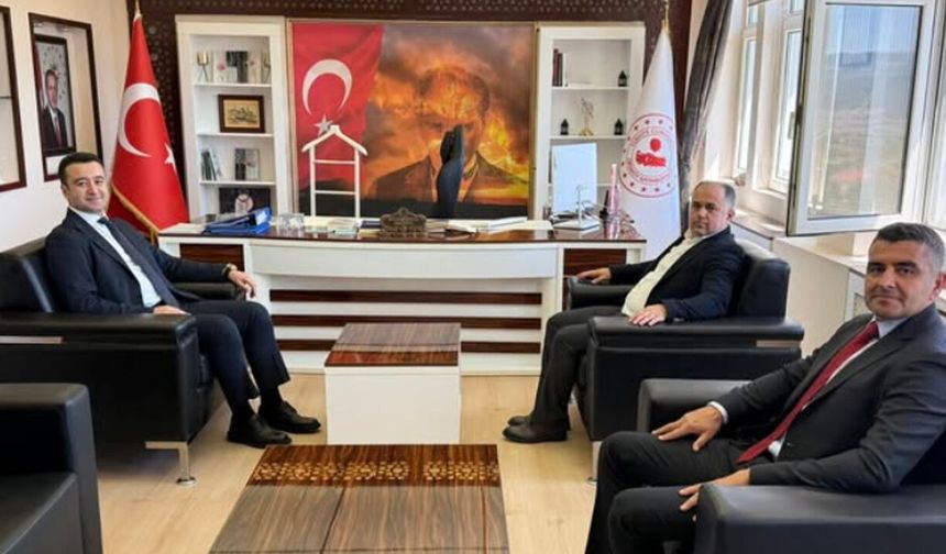 Hasan Taş’tan Ortaköy Kaymakamı Şimşek’e ziyaret