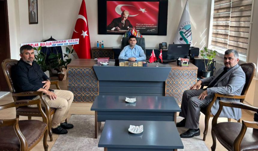 Barak Köyü heyetinden Kaymakam Ömer Faruk Koç’a ziyaret