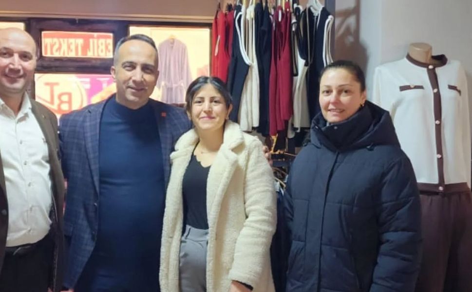 CHP heyetinden Mehmet Akif Ersoy Caddesi’nde esnaf ziyareti