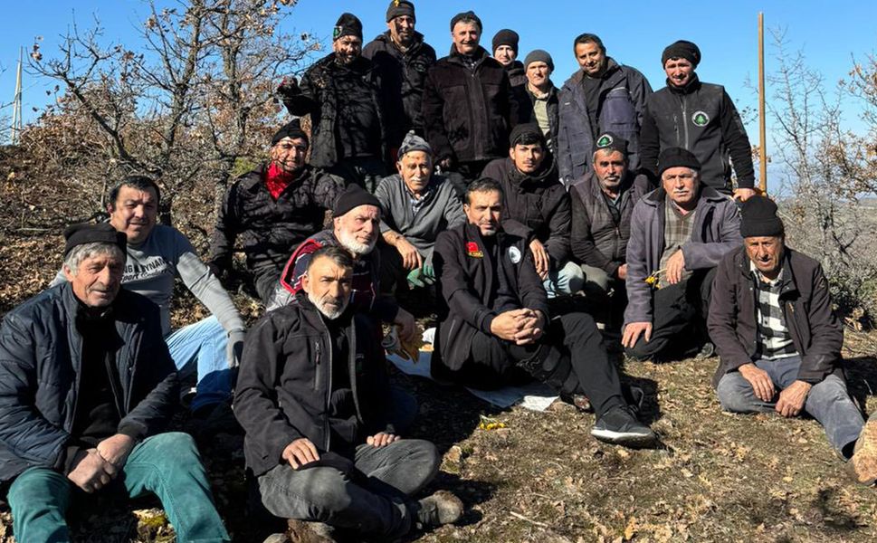 Uğurludağ'da fidanlar toprakla buluştu