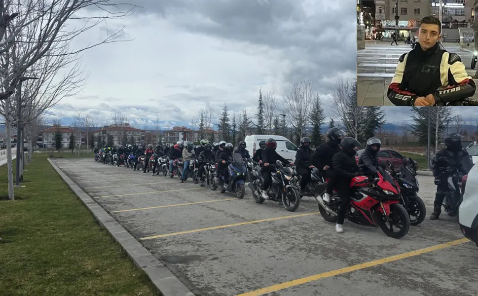 Tunahan Hakkı Biçer’in vasiyeti yerine getirildi: Son yolculuğuna yüzlerce motosikletli eşlik etti