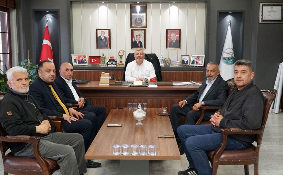 Esnaf odası başkanlarından Başkan Ahmet Gelgör’e ziyaret