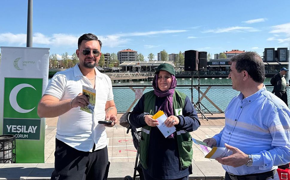 Yeşilay'dan Millet Bahçesi’nde farkındalık etkinliği