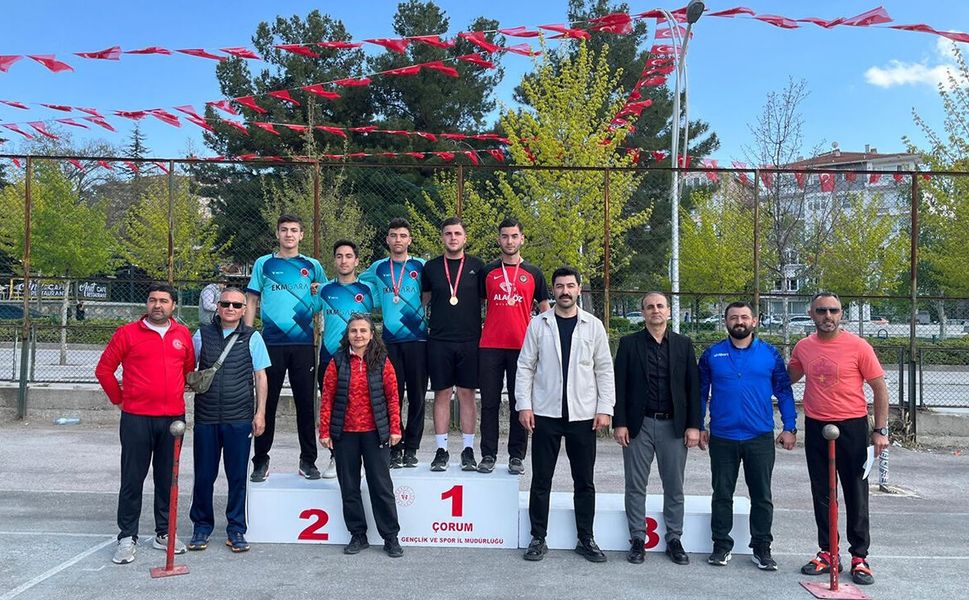 Çorum’da okul sporları bocce müsabakaları tamamlandı