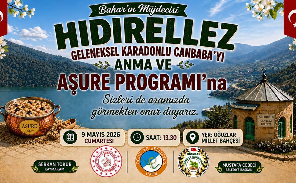 Oğuzlar’da Hıdrellez coşkusu yaşanacak