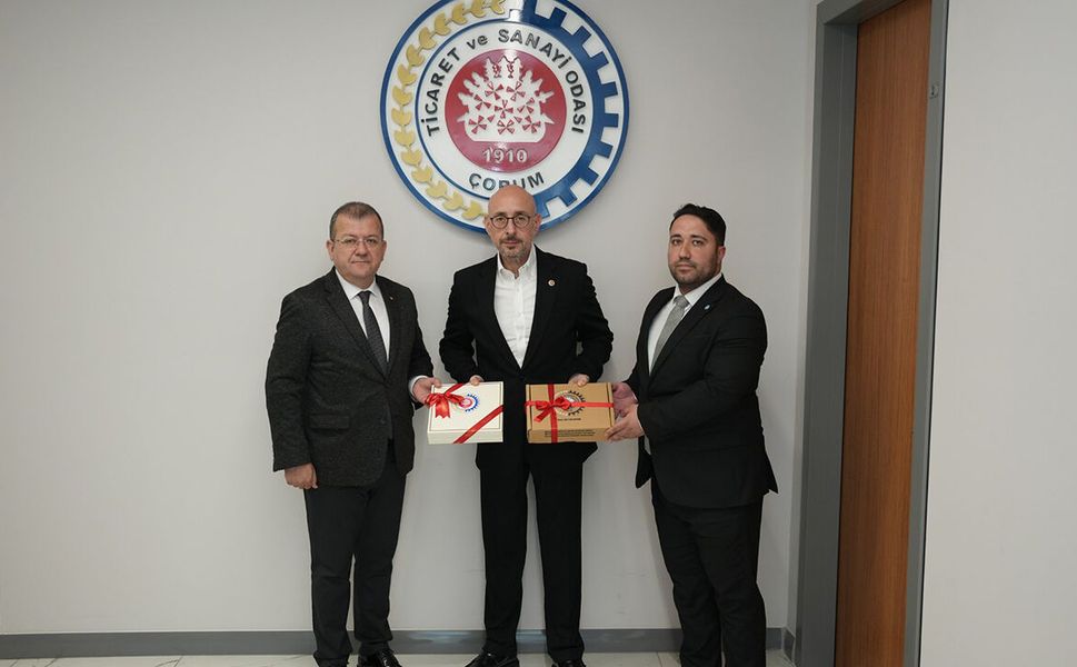 İYİ Partili heyetten Çorum TSO’ya ziyaret