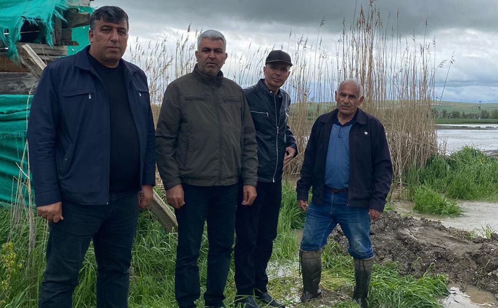 İsahacı Köyü’ndeki taşkın yerinde incelendi