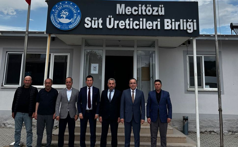 Ziraat Bankası yöneticilerinden Mecitözü Süt Üreticileri Birliği’ne ziyaret