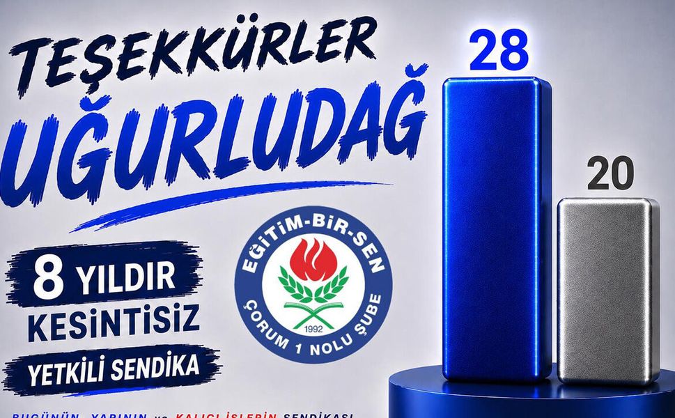 Eğitim-Bir-Sen Uğurludağ’da yetkili sendika oldu
