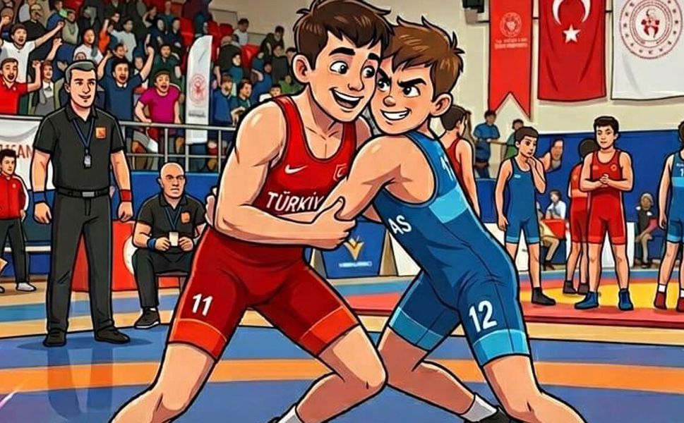 Çorum’da Anadolu Yıldızlar Ligi güreş il seçmesi heyecanı