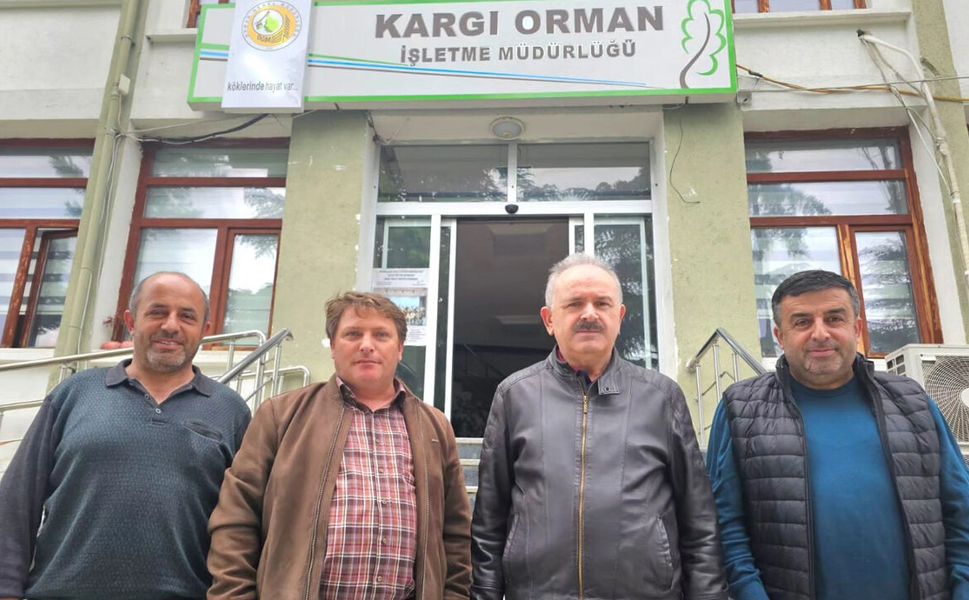 Kastamonu eski Orman Bölge Müdürü  Sönmezoğlu’ndan Ali Kabaoğlu’na ziyaret