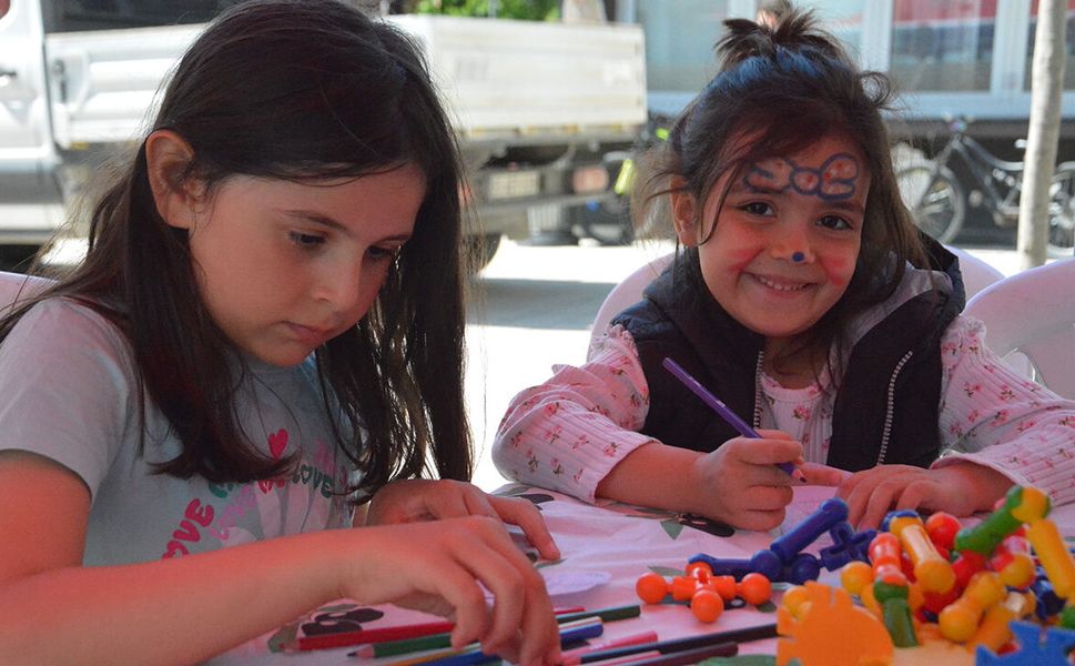 Çorum’daki Aile Festivali’nde çocuklar doyasıya eğlendi