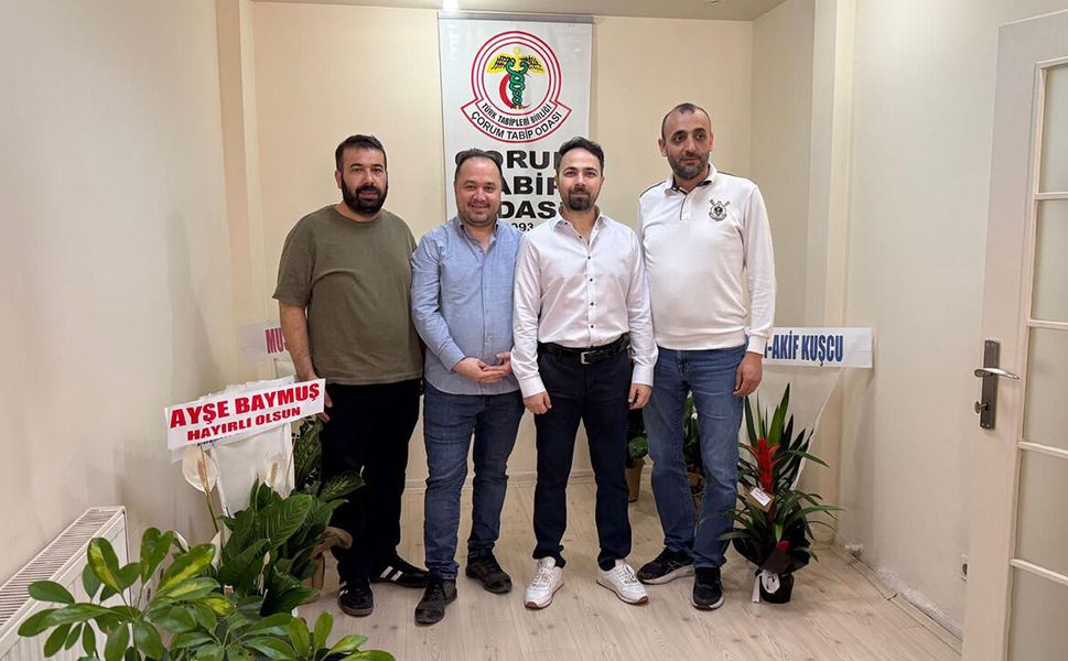 Çorum Tabip Odası’nda devir teslim gerçekleştirildi