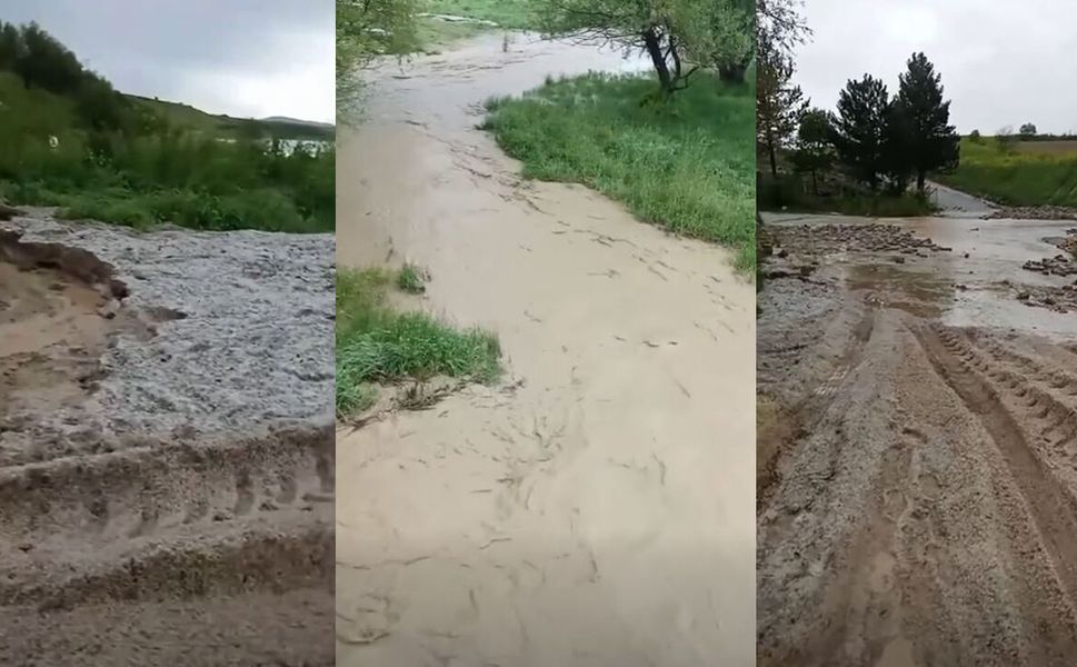 Çorum'da dolu ve sel felaketi: Köylerde büyük zarar oluştu