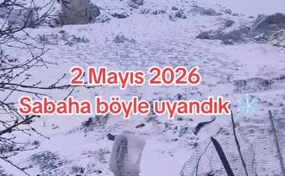 Osmancık’ta Mayıs ayında kar sürprizi