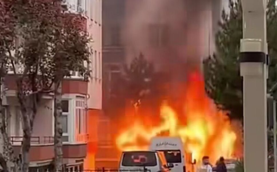 Kamelyada çıkan yangın paniğe neden oldu, Çorum'da facianın eşiğinden dönüldü