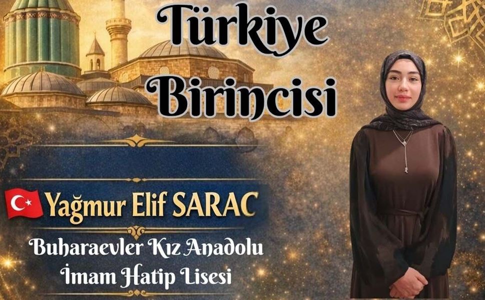 Çorumlu öğrenci Türkiye birincisi oldu