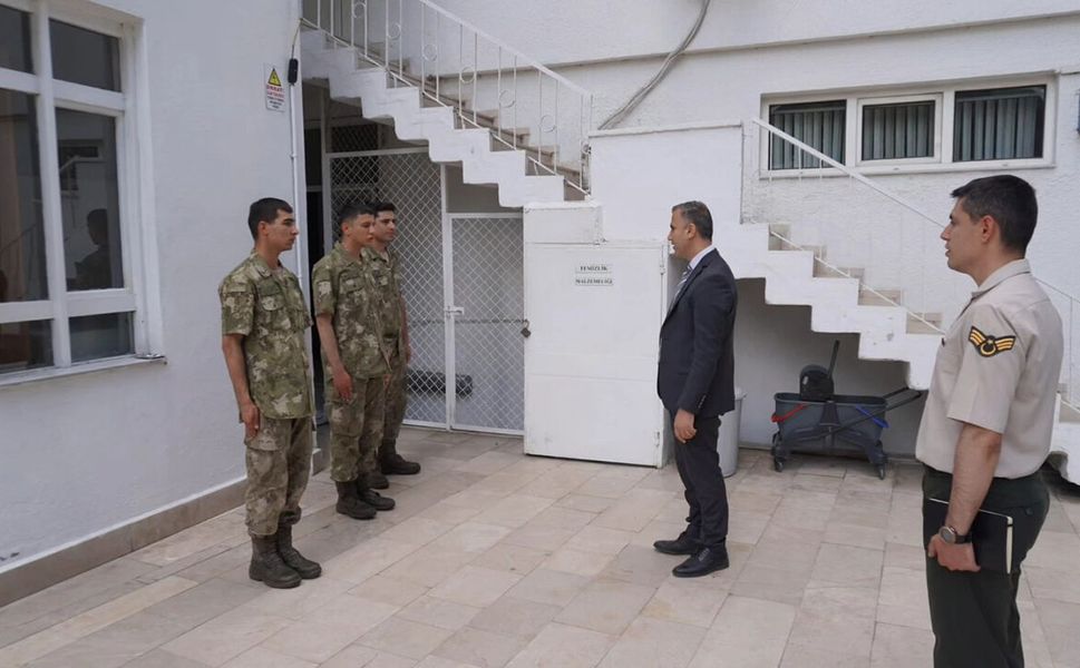 Kaymakam Duman'dan Askerlik Şubesi'ne ziyaret