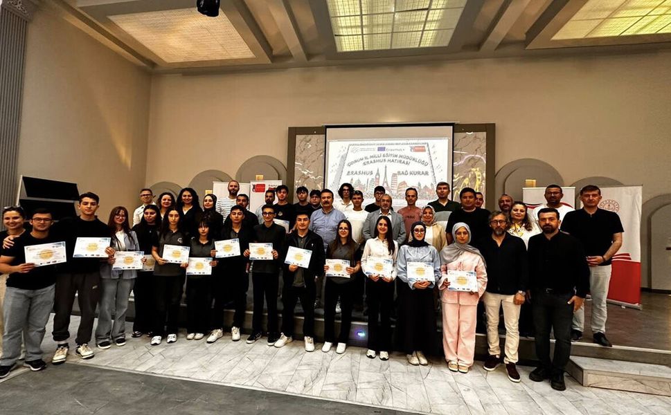Erasmus faaliyetleri Çorum'da düzenlenen programla değerlendirildi