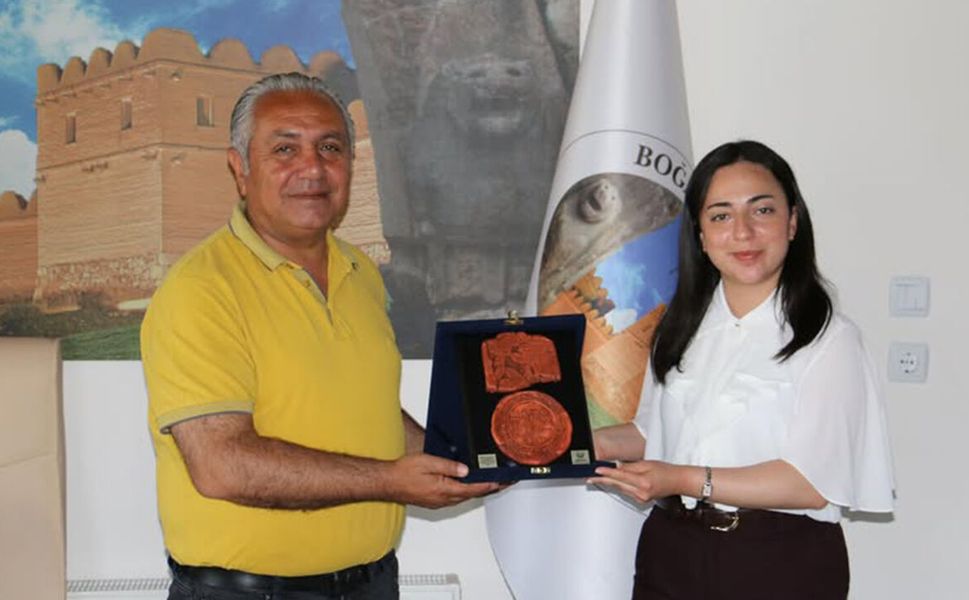Kaymakam Yıldırım'dan Boğazkale Belediyesi'ne veda ziyareti