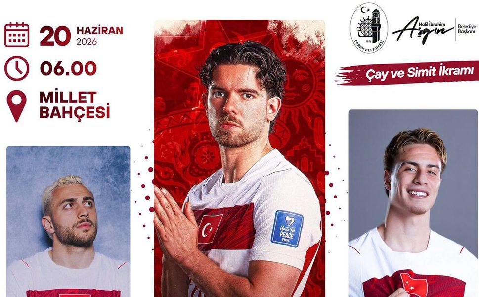 Çorum’da Milli Takım Coşkusu Millet Bahçesi’ne taşınıyor