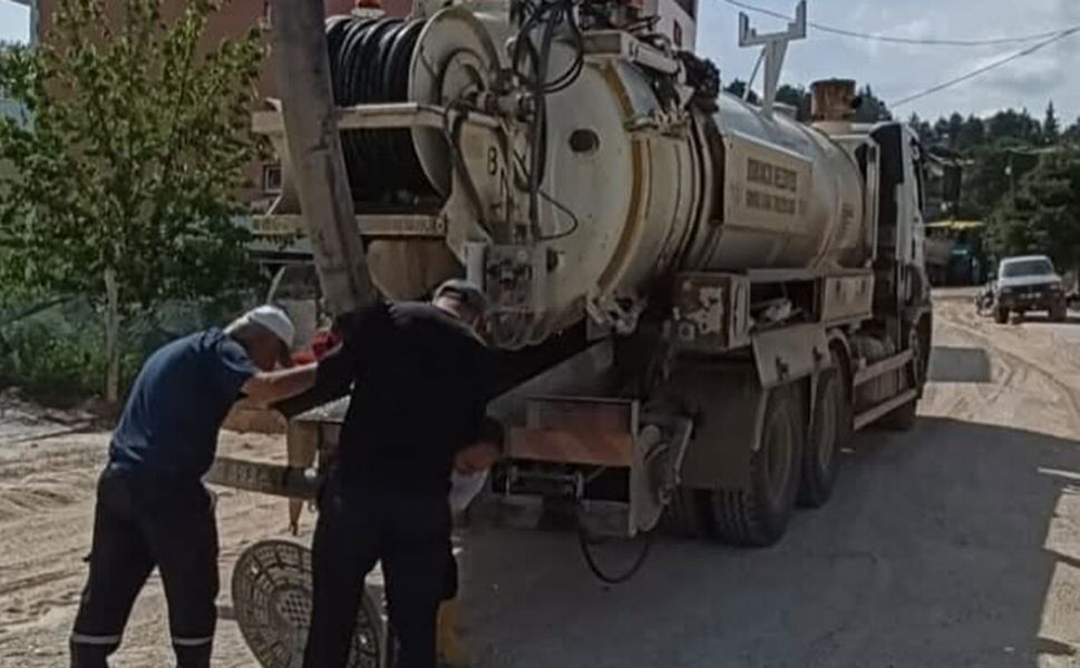 Osmancık Belediyesi'nden Hamamözü'ne vidanjör desteği