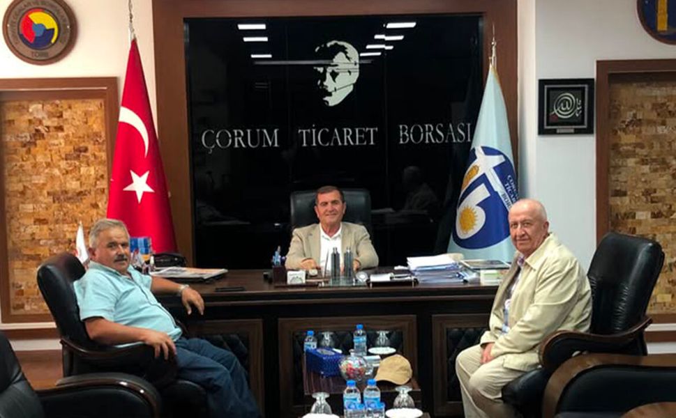 Mehmet Sayan ve Yeşilbaş'tan Borsa Başkanı Özkubat'a ziyaret