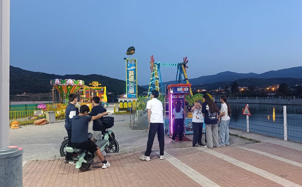 Osmancık'ta çocuklardan Lunaparka yoğun ilgi
