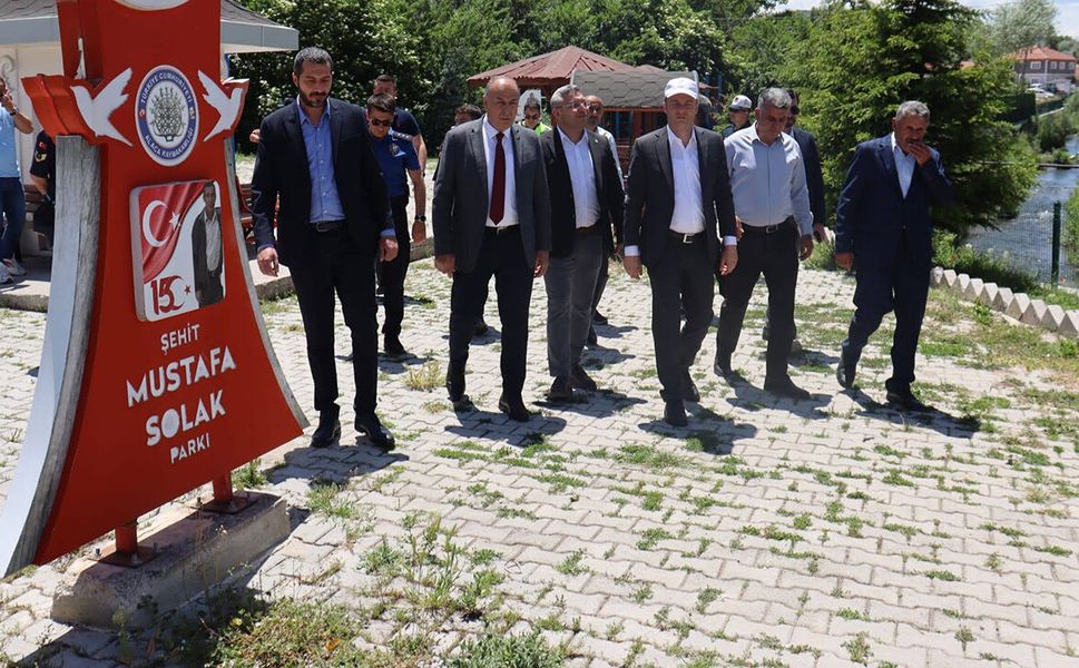 Şehit Mustafa Solak Parkı’nda inceleme