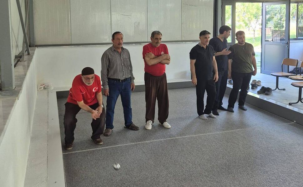Huzurevinde Bocce Turnuvasına yoğun ilgi