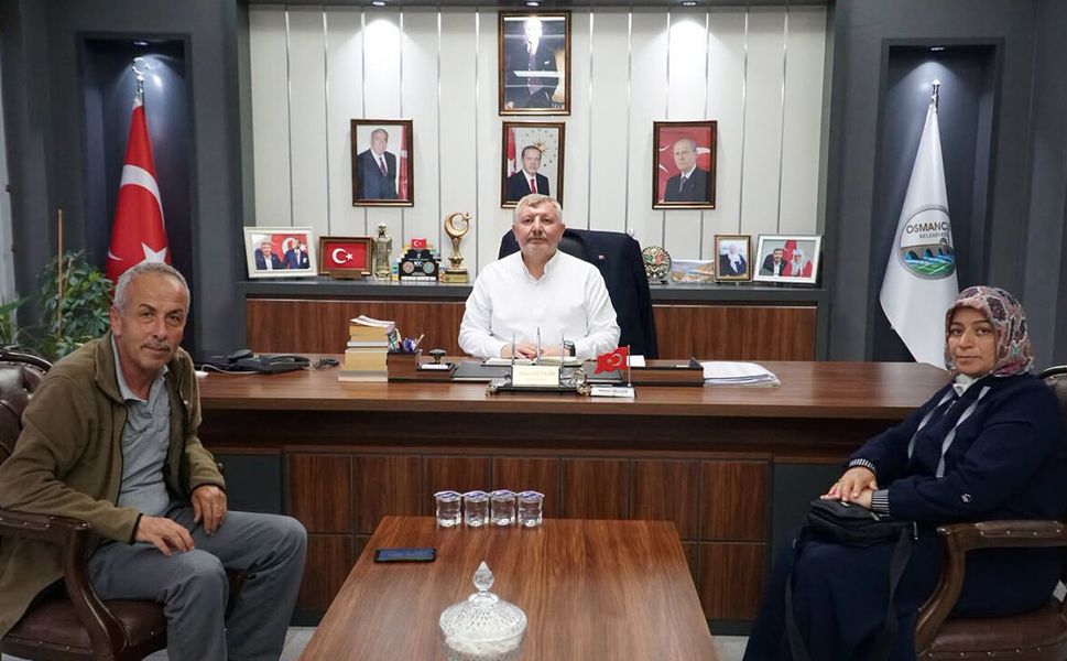 Erzincan’dan gelen konuklarını makamında ağırladı