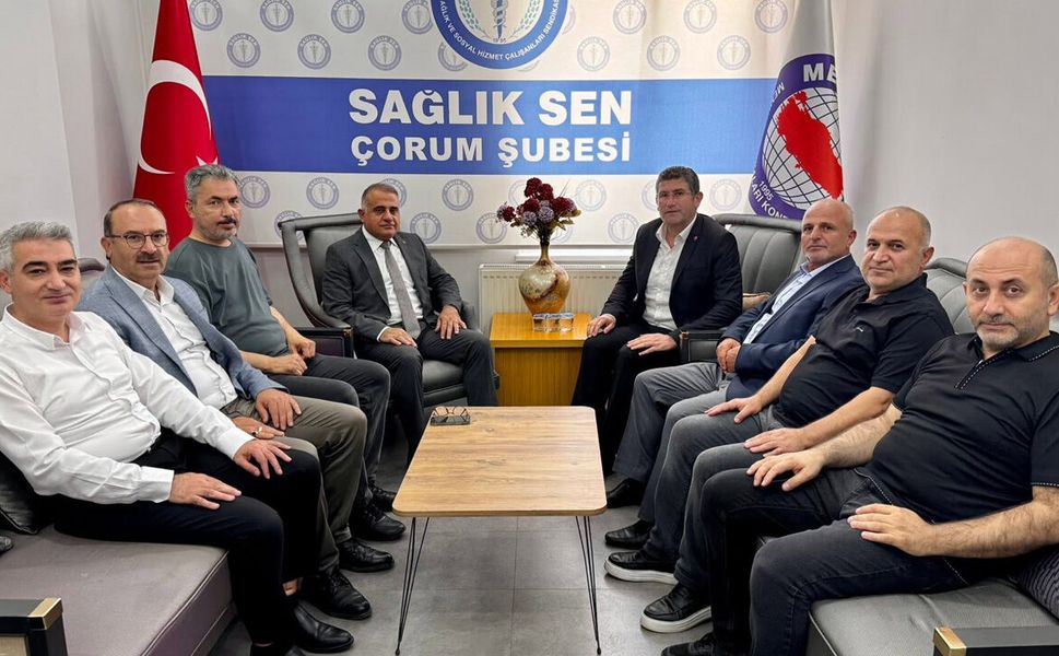 Sağlık-Sen Çorum Şubesi’ne Hayırlı Olsun Ziyareti