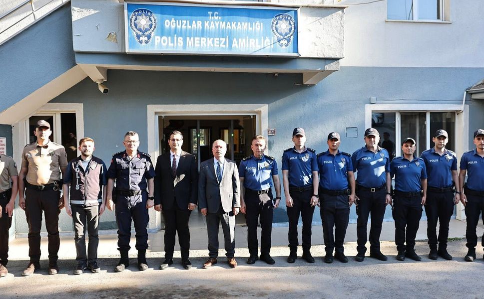 Vali Çalgan’dan Oğuzlar’da Güvenlik Birimlerine Ziyaret