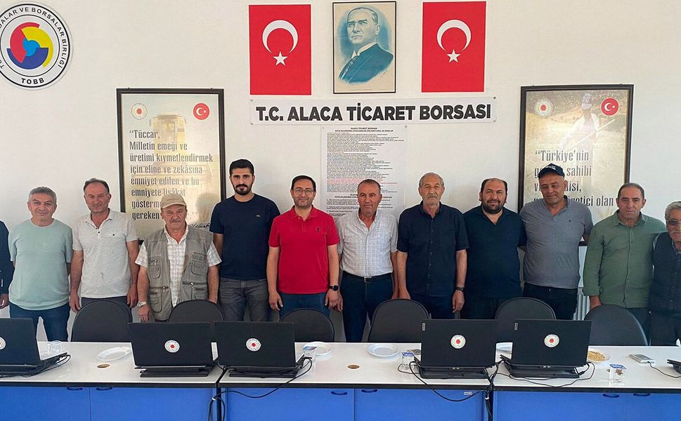 Alaca Ticaret Borsası’nda sezonun ilk arpası satıldı