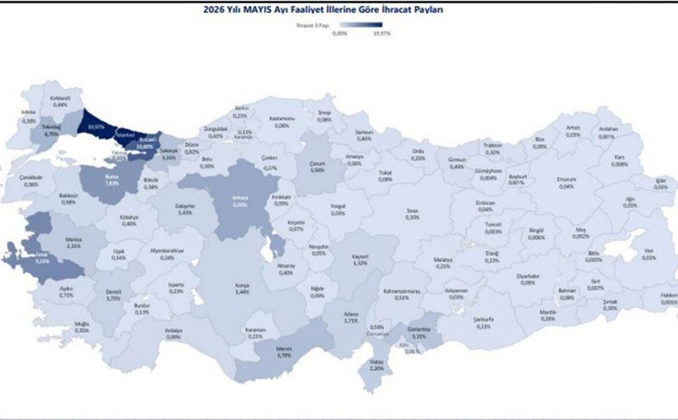 Çorum'un mayıs ihracatı belli oldu: Türkiye'den aldığı pay dikkat çekti