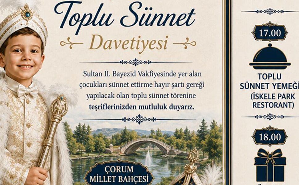 529 yıllık vakıf geleneği Çorum’da yaşatılacak