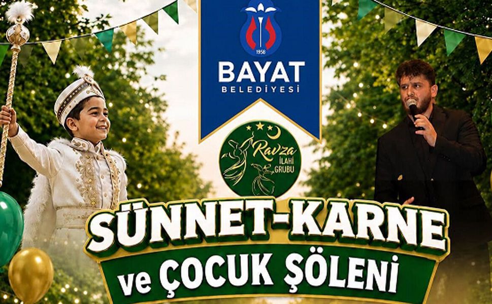 Bayat’ta sünnet, karne ve çocuk şöleni düzenlenecek