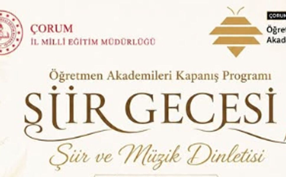 Öğretmen Akademileri Kapanış Programı Şiir ve Müzikle Yapılacak