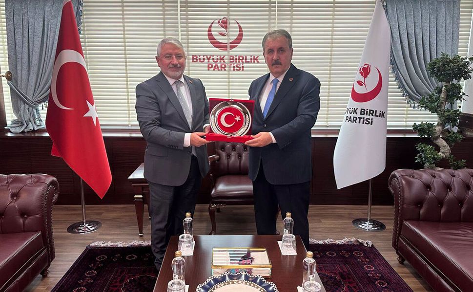 Başkan Aşgın’dan Mustafa Destici’ye taziye ziyareti