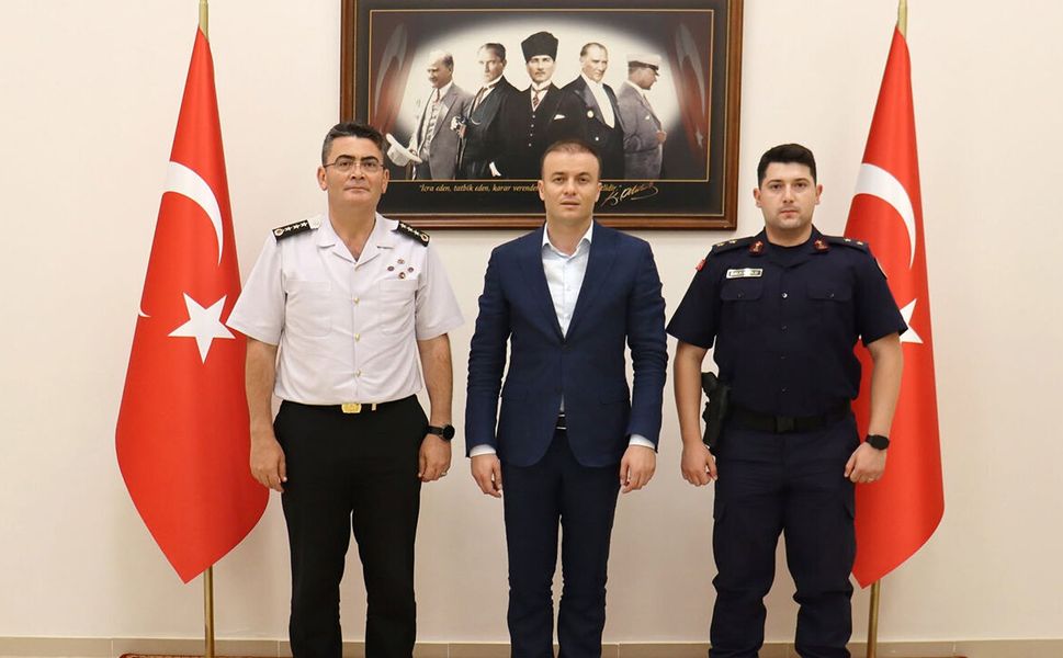İl Jandarma Komutanı Ayvaz’dan Kaymakam Meriç Dinçer’e ziyaret