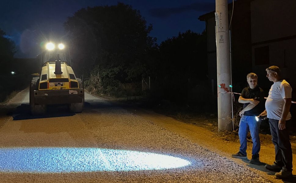 Osmancık’ta belediyenin asfalt mesaisi