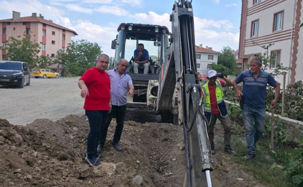 Ahmet Yesevi Caddesi’nde altyapı çalışmaları başladı