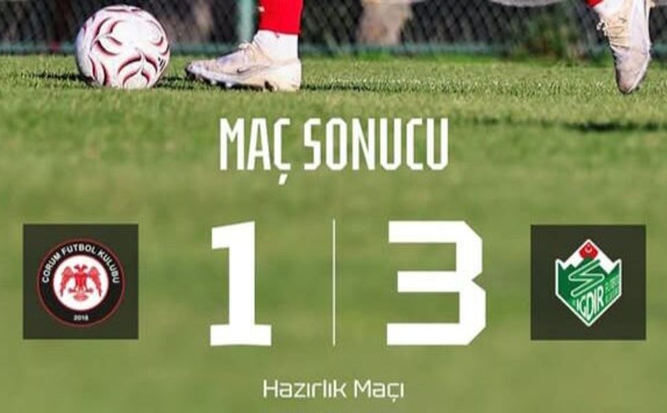 Arca Çorum FK, Iğdır FK'ya Hazırlık Maçında Mağlup Oldu