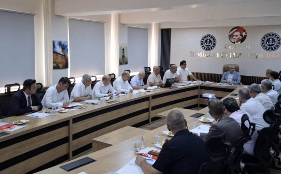 Çorum eğitiminde yeni dönem hazırlığı: İlçelere koordinasyon talimatı