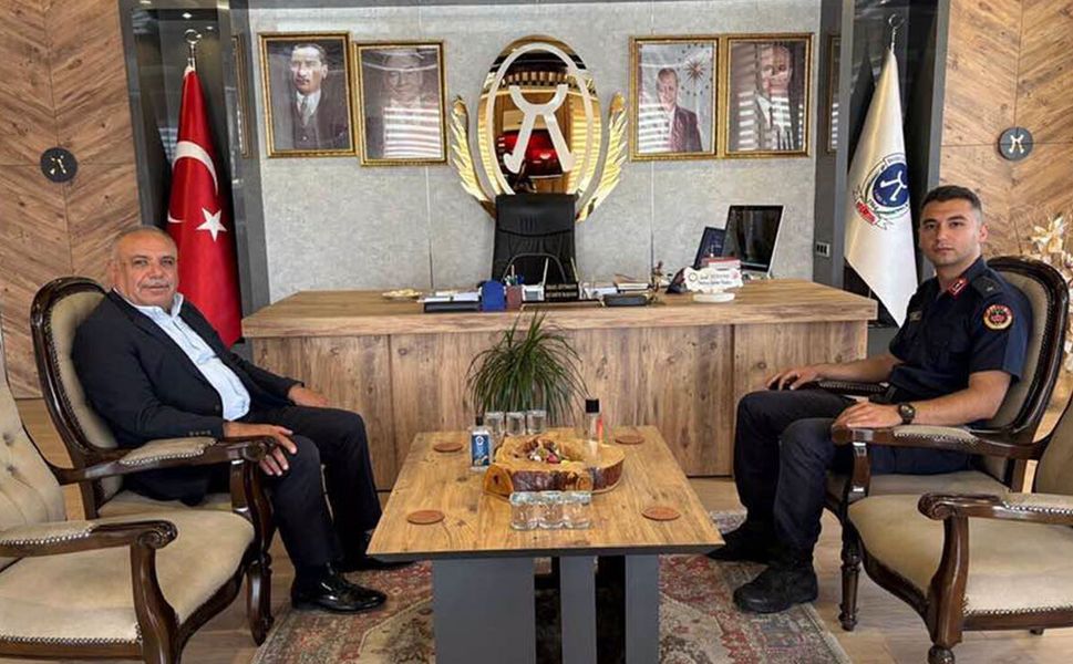 Teğmen Ahmet Furkan Yıldız’dan Başkan Çetinkaya’ya ziyaret
